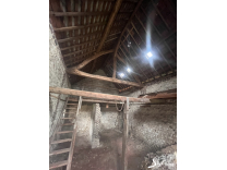 Maison (à rénovée!)  avec espace commerciale de 25m2 (vitrine), hangar et atelier (réhabilitable!) d'env 200m2